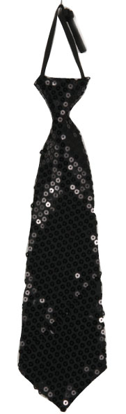 Cravate paillette  noir
