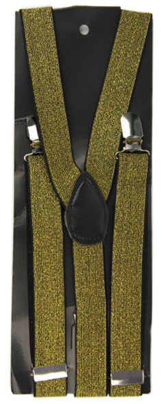Bretelles lurex or