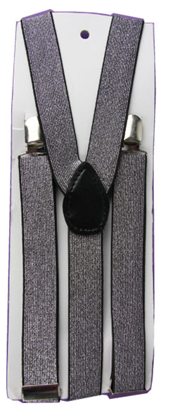 Bretelles lurex argent