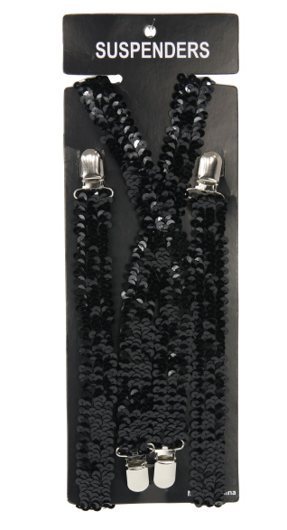 Bretelles pailette   noir