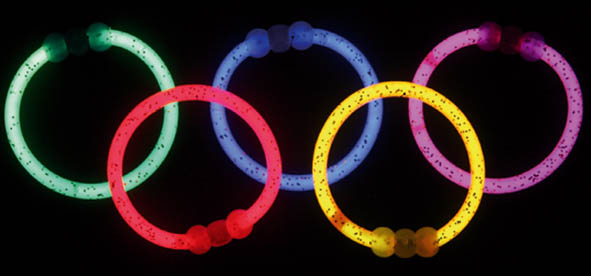 lot 100 Bracelets lumineux paillettes 