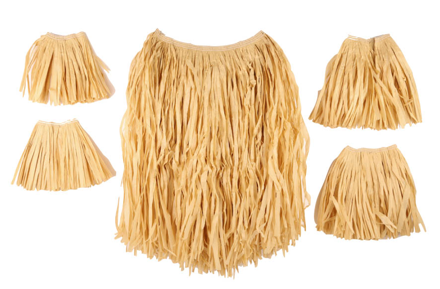 Set jupe raffia naturel 5 pieces 
