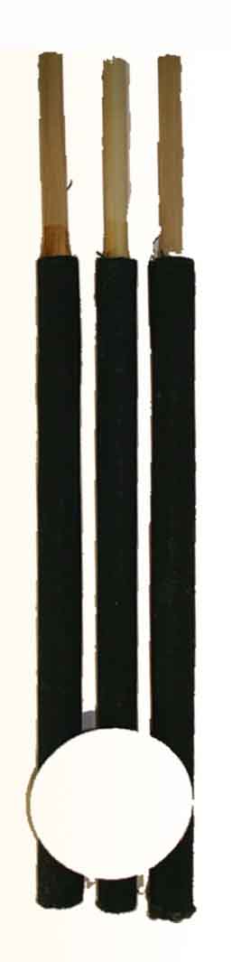 Torche cire 60cm 3 pieces