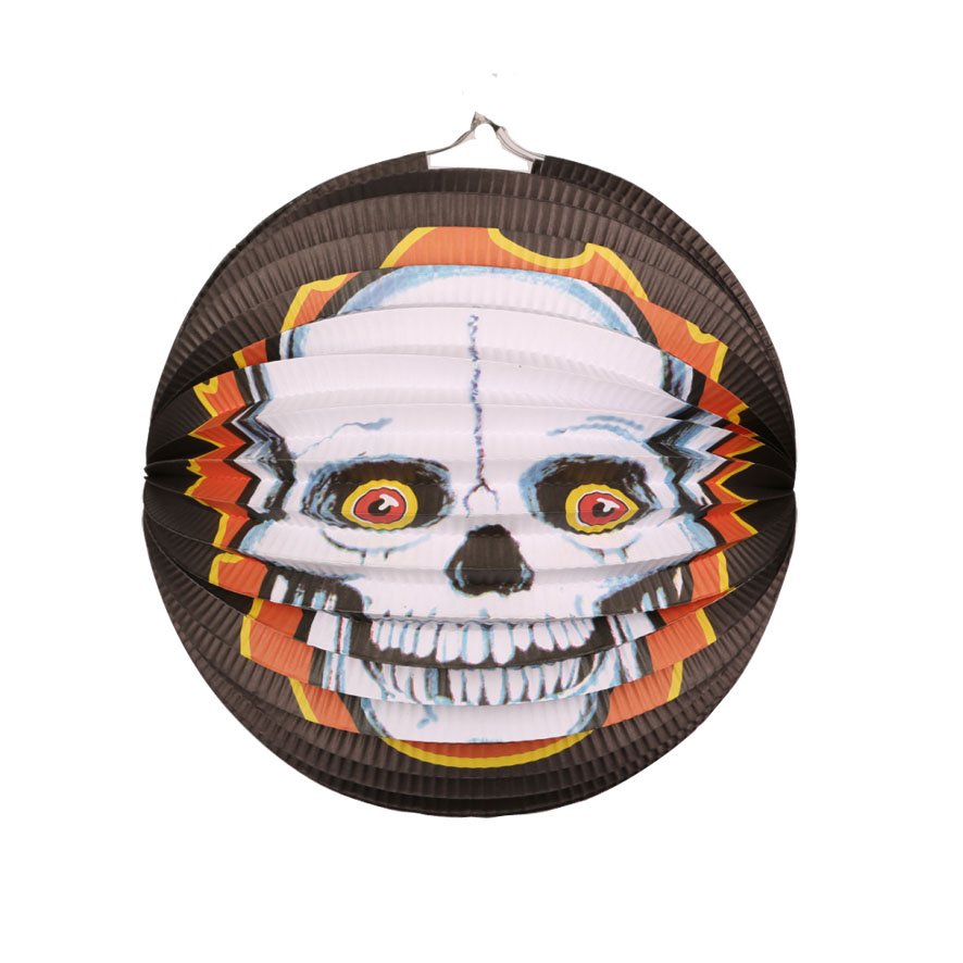 Lampion diam:25cm SKULL