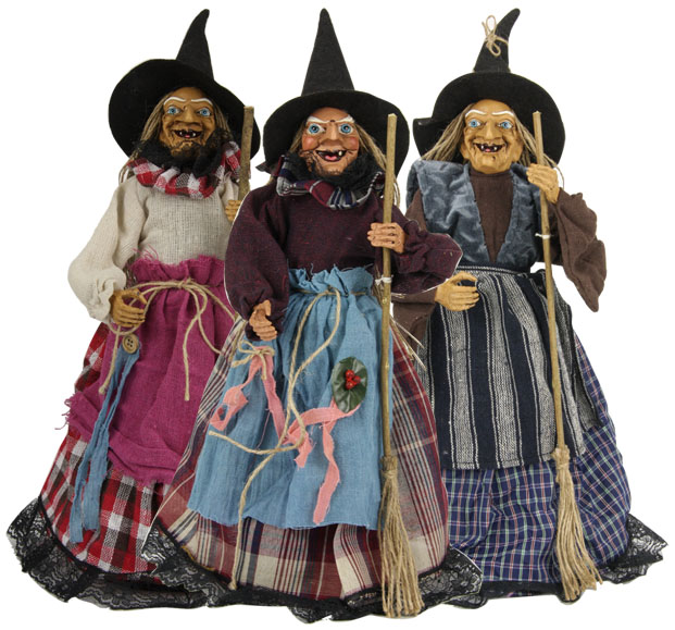 lot 3 sorcieres  45 CM 