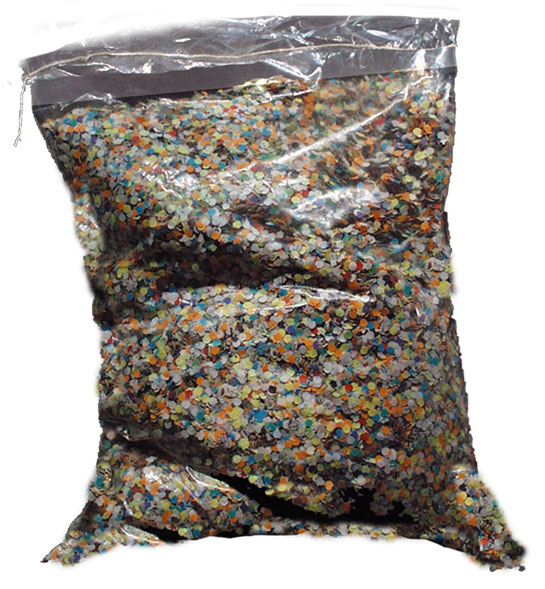 lot 10 Confetti  1kg  multicolors