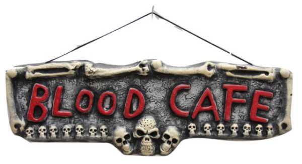 Dcoration panneau BLOOD CAFE